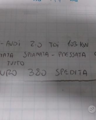 Testata spianata-pressata vw-audi 2.0 tdi 103kw cf