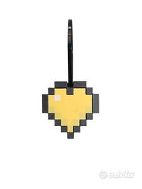 Portachiavi Cuore Pixel Cliccabile – Stampa 3D 