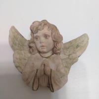 Angelo di gesso dipinto a mano del secolo scorso