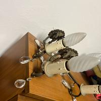 Coppia di appliques in metallo
