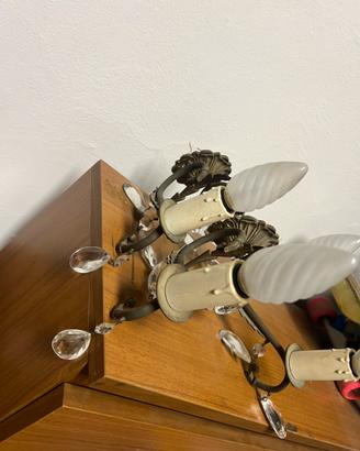 Coppia di appliques in metallo