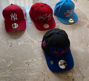 4 cappelli new era,NBA e NFL con visiera