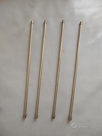 Bastoncini forati per tende cromati oro