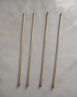 Bastoncini forati per tende cromati oro