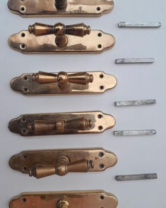 Cremonesi per Finestre in Ottone Lucido massiccio