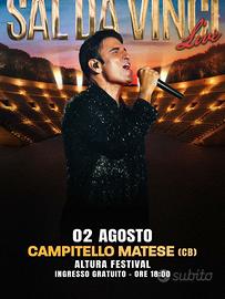 Concerto Sal Da Vinci Campitello Matese 02/08/2026