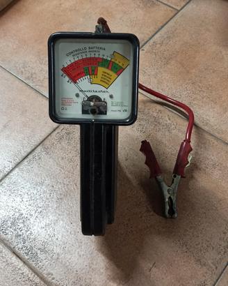 Attrezzo controllo batterie e alternatore d'epoca