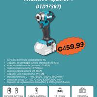 Makita DTD173RTJ Avvitatore 18V + Spedizione