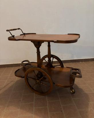 Mobiletto tv con ruote vintage