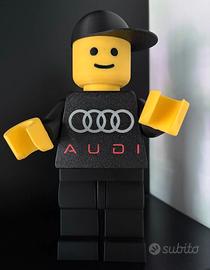 Brick Man Audi, Omino Stile Lego, 20 cm