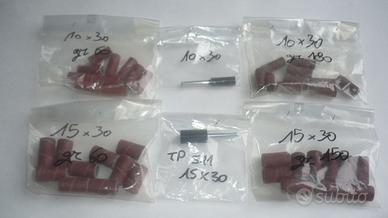 Serie di tubetti in carta abrasiva per lucidatura