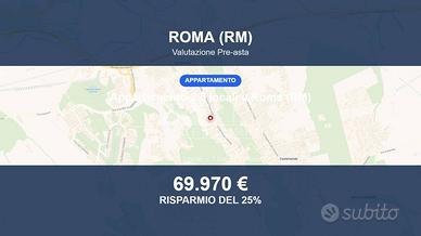 Immobile in asta di 56 m² con box auto a Roma