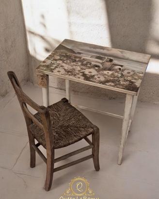 Tavolino Banchetto Shabby Chic 
