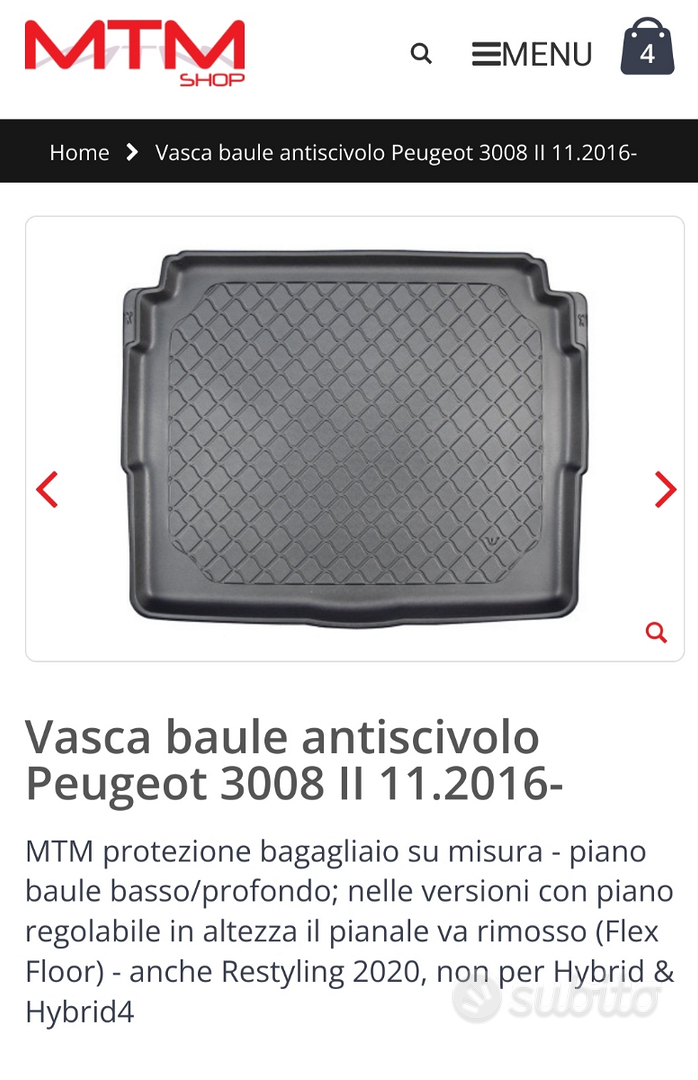 Tappetini Peugeot 3008 - Accessori Auto In vendita a Treviso