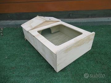Terrario per tartarughe 60x40x20 Lati Chiusi