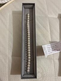 bracciale di perle coltivate con chiusura in oro