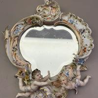 Specchio con cornice porcellana Capodimonte