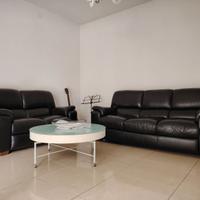 DIVANI CHATEAX D'AX 3 posti +2 posti in pelle nera