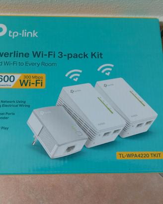 Powerline  Wi-Fi/Lan 3-pack KIT-TL WPA4220 - AV600