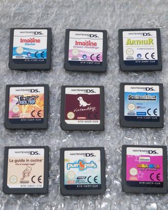 Lotto 9 giochi vari per Nintendo DS