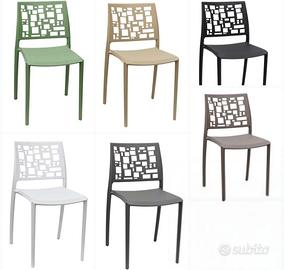 sedia in polipropilene cubicara arredo locali 