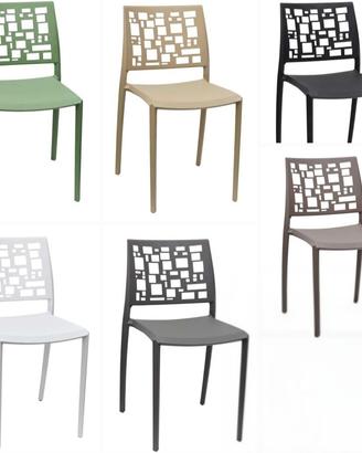 sedia in polipropilene cubicara arredo locali 