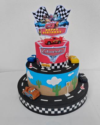 Torta decorativa CARS Saetta McQueeen compleanno