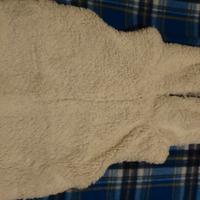 Gilet con cappuccio, in pelliccina bianca Blukids