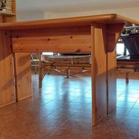 Tavolo legno pino massello stile moderno