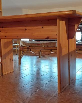 Tavolo legno pino massello stile moderno