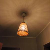 lampadario artigianale in giunco