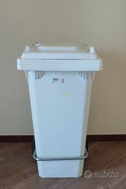 Pattumiera Bidone  120 litri con pedaliera e ruote