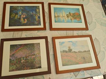 riproduzione MONET cornice legno 