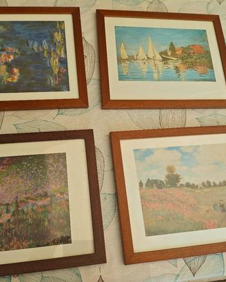 riproduzione MONET cornice legno 