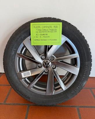 CERCHI E GOMME ORIGINALI 215/55R17 98V VW-SE-SK