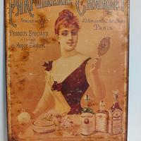 Insegna pubblicitaria in metallo vintage 