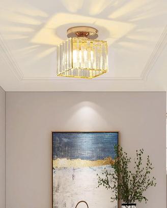 Plafoniera moderna cristallo mini lampadario MD017