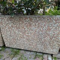 Vasi/Fioriere esterno in cemento 100x40x65 cm