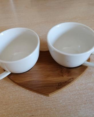 Set 2 Tazzine Caffè a Cuore