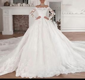 Abito sposa principesco, tenuto benissimo!