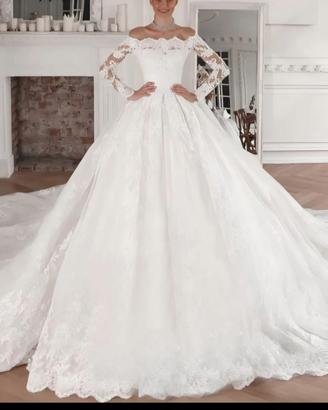 Abito sposa principesco, tenuto benissimo!