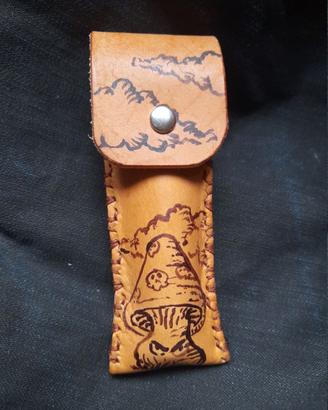 Fodero in cuoio da cintura per opinel n.8