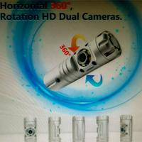 2 x telecamera ispezioni tubi rotazione a 360