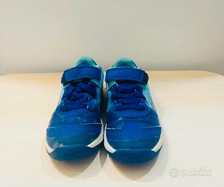 scarpe bambino velcro 28 artengo blu scuola