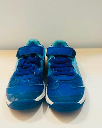 scarpe bambino velcro 28 artengo blu scuola
