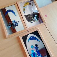 Quadretti su specchio 