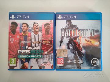 Giochi Ps4 Pes 2021 e Battlefield 4