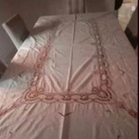 Tovaglia elegante in cotone con pizzi vintage 