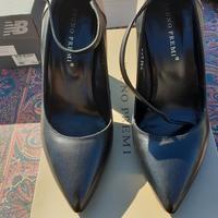 Scarpe pelle nere e beige