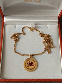 collana in oro 18k con ciondolo zodiaco 